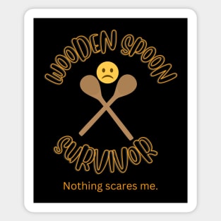 Wooden Spoon Survivor Sticker